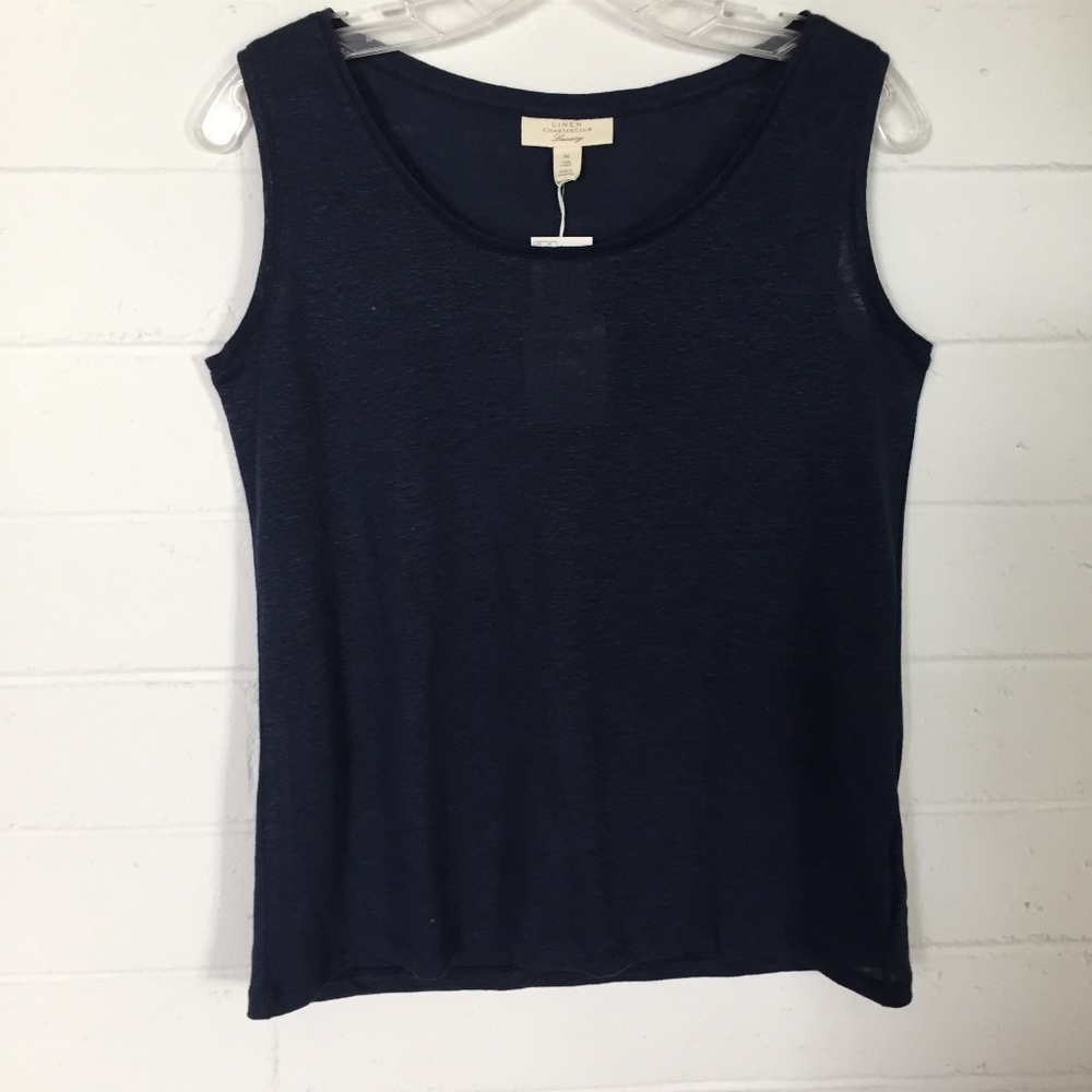 Charter Club Luxury Linen Sleeveless Top M NWT